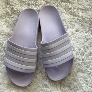Adidas adilette aqua slides Lavender Size 11